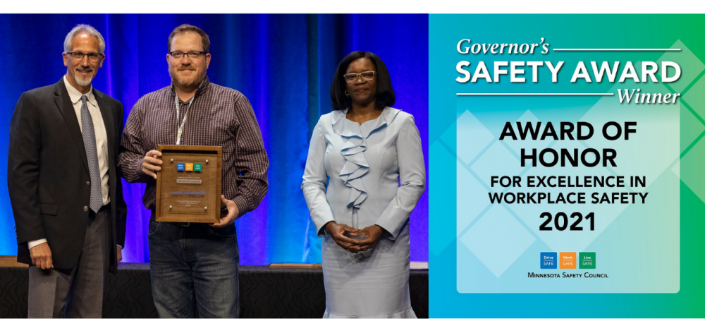 2021 Minnesota Safety Council, Inc. Governor’s Safety Award