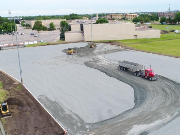 2019 Synthetic Turf Field Construction 1